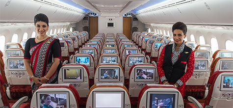 Air India Airlines, en vuelos entre e India